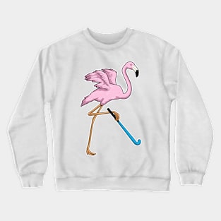 Flamingo Hockey Hockey bat Crewneck Sweatshirt